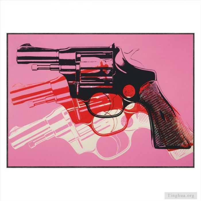 安迪·沃霍尔 当代各类绘画作品 -  《枪2》