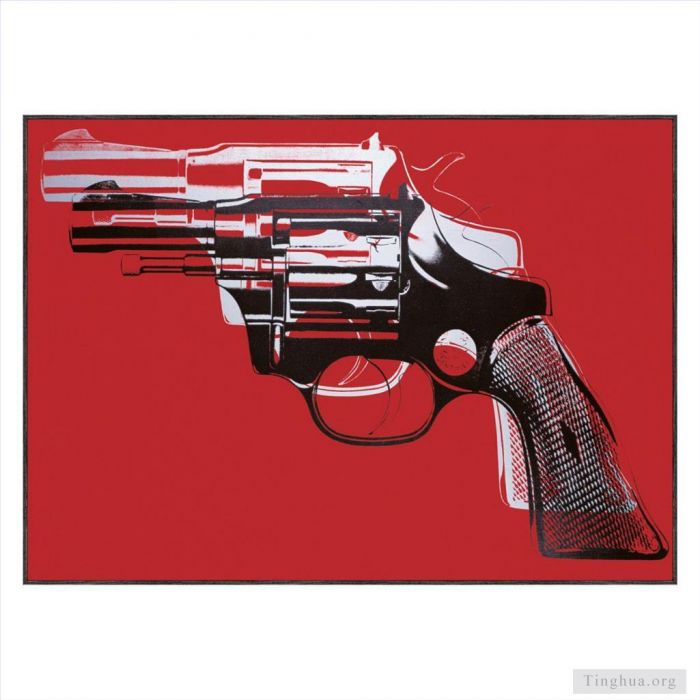 安迪·沃霍尔 当代各类绘画作品 -  《枪3》