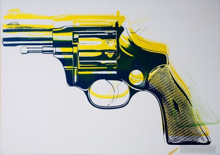 安迪·沃霍尔 当代各类绘画作品 -  《枪6》