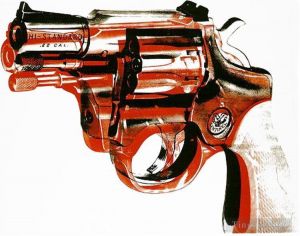 安迪·沃霍尔的当代艺术作品《枪7》
