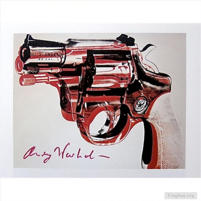 安迪·沃霍尔 当代各类绘画作品 -  《枪》