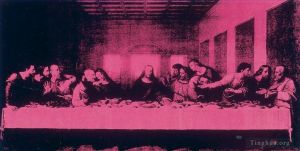 安迪·沃霍尔的当代艺术作品《最后的晚餐之紫色版》