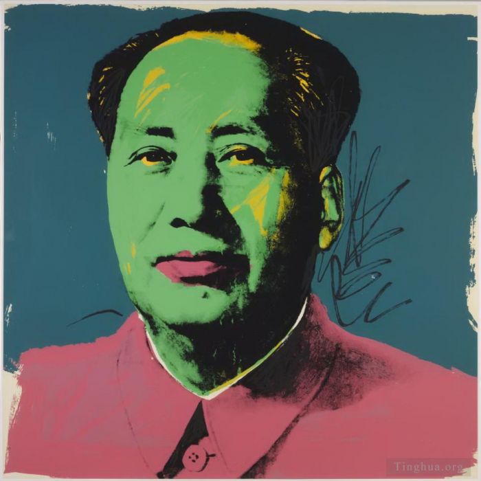 安迪·沃霍尔 当代各类绘画作品 -  《毛泽东3》