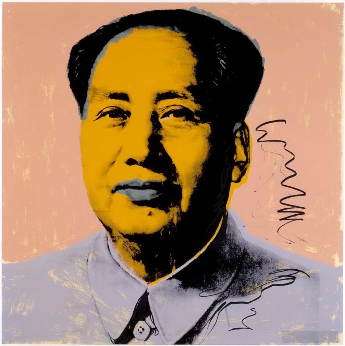 安迪·沃霍尔 当代各类绘画作品 -  《毛泽东9》