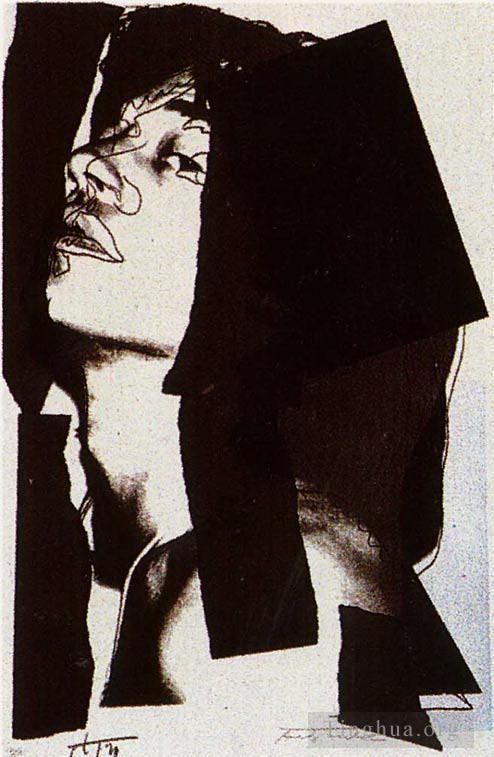 安迪·沃霍尔 当代各类绘画作品 -  《米克·贾格尔》