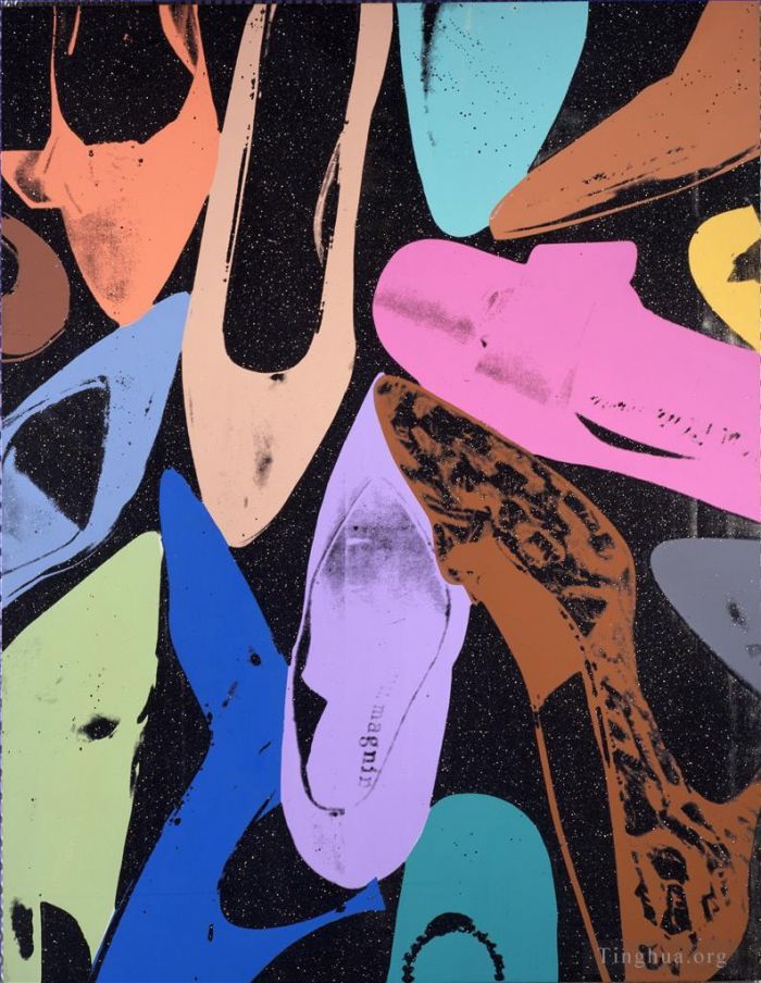 安迪·沃霍尔 当代各类绘画作品 -  《鞋子2》
