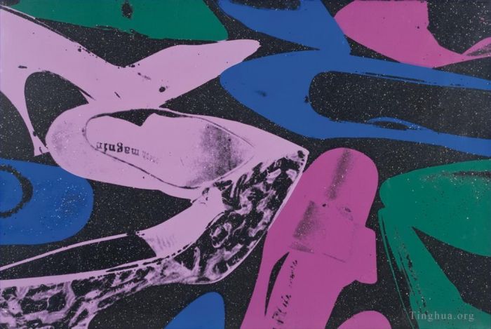 安迪·沃霍尔 当代各类绘画作品 -  《鞋子3》