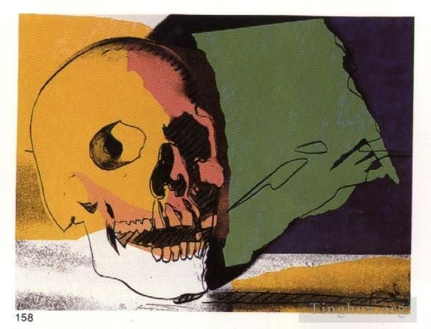 安迪·沃霍尔 当代各类绘画作品 -  《骷髅2》