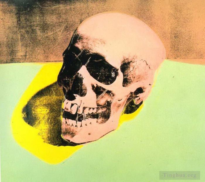 安迪·沃霍尔 当代各类绘画作品 -  《颅骨》
