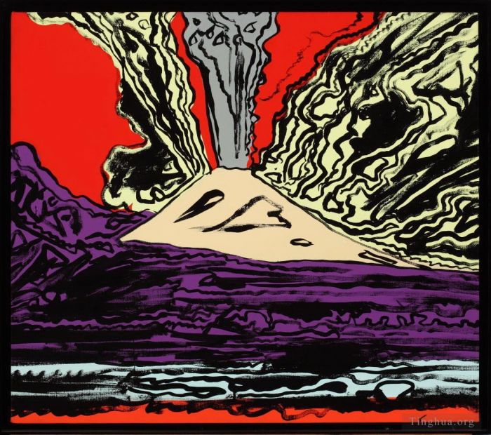 安迪·沃霍尔 当代各类绘画作品 -  《维苏威火山,2》
