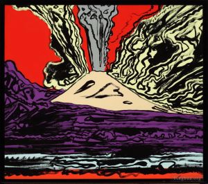 安迪·沃霍尔的当代艺术作品《维苏威火山,2》