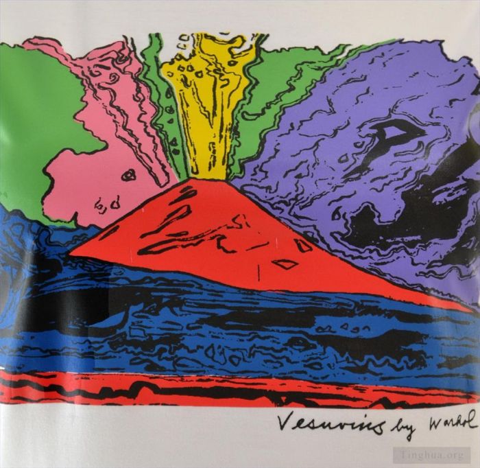 安迪·沃霍尔 当代各类绘画作品 -  《维苏威火山,3》