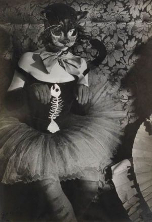 当代摄影 - 《戴猫脸面具的女人,1930》
