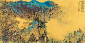陈强的当代艺术作品《山上的绿色森林》