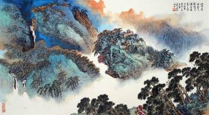 陈强的当代艺术作品《水与山》