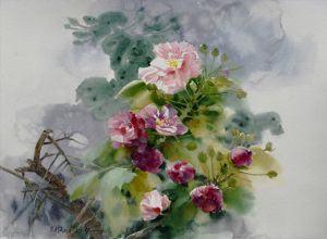 陈孝荣的当代艺术作品《木槿花》