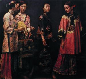 当代油画 - 《丽人行,1988》