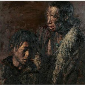 陈逸飞的当代艺术作品《父与子》