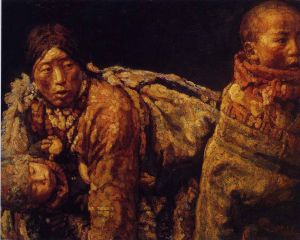 陈逸飞的当代艺术作品《妈妈与子》