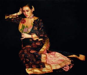 陈逸飞的当代艺术作品《罂粟花,1991》