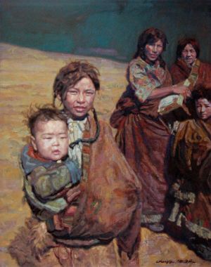 陈逸飞的当代艺术作品《藏民》