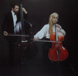 当代油画 - 《中提琴和大提琴手》