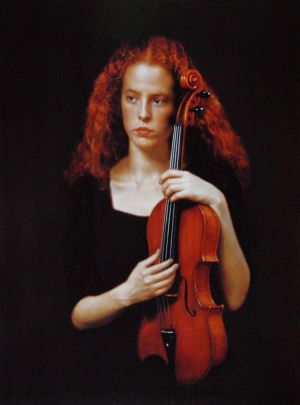 陈逸飞的当代艺术作品《中提琴手》