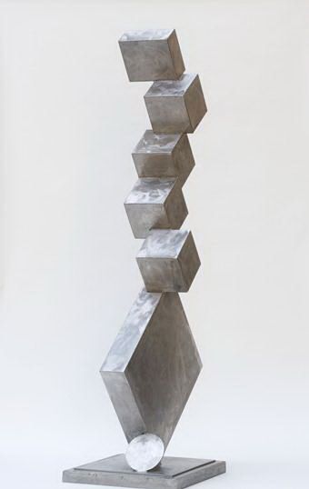 大卫·史密斯 当代雕塑作品 -  《一号立方体,1963》