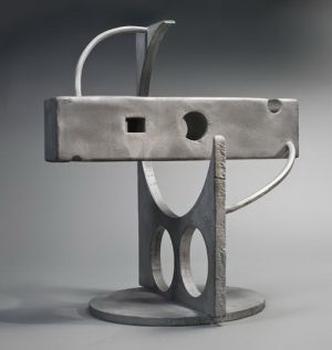 大卫·史密斯的当代艺术作品《悬空的立方体,1938》