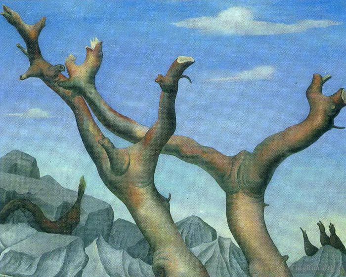 迭戈·里维拉 当代油画作品 -  《未检测到2》
