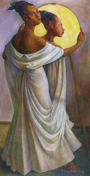 迭戈·里维拉的当代艺术作品《露丝·里维拉肖像,1949》
