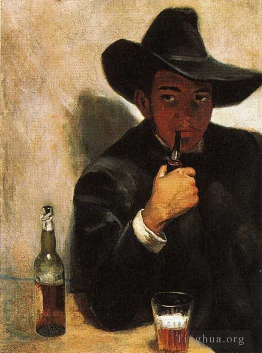 迭戈·里维拉 当代油画作品 -  《自画像,1907》