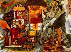 迭戈·里维拉的当代艺术作品《前西班牙裔美国》