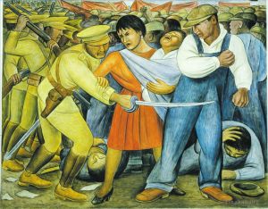 迭戈·里维拉的当代艺术作品《社会主义起义》