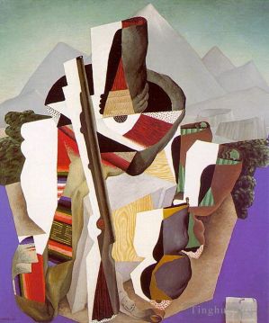 迭戈·里维拉的当代艺术作品《萨帕塔风景游击队,1915》