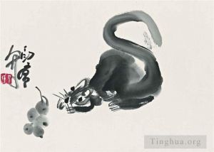 丁衍庸的当代艺术作品《老鼠和葡萄》