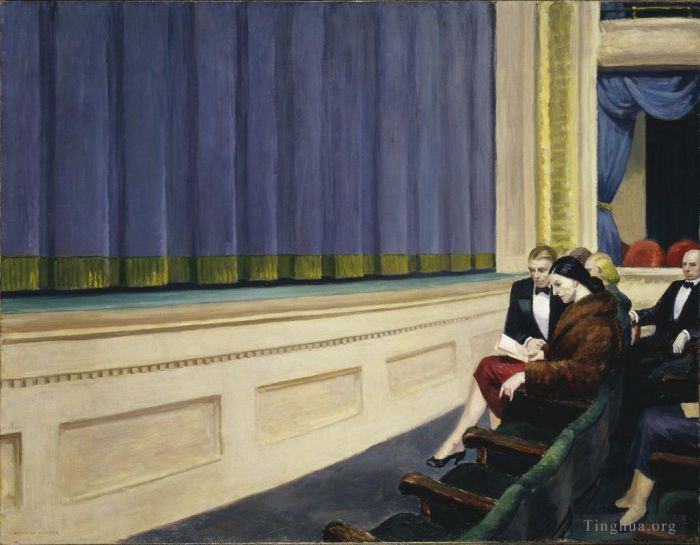 爱德华·霍普 当代油画作品 -  《第一排乐团》