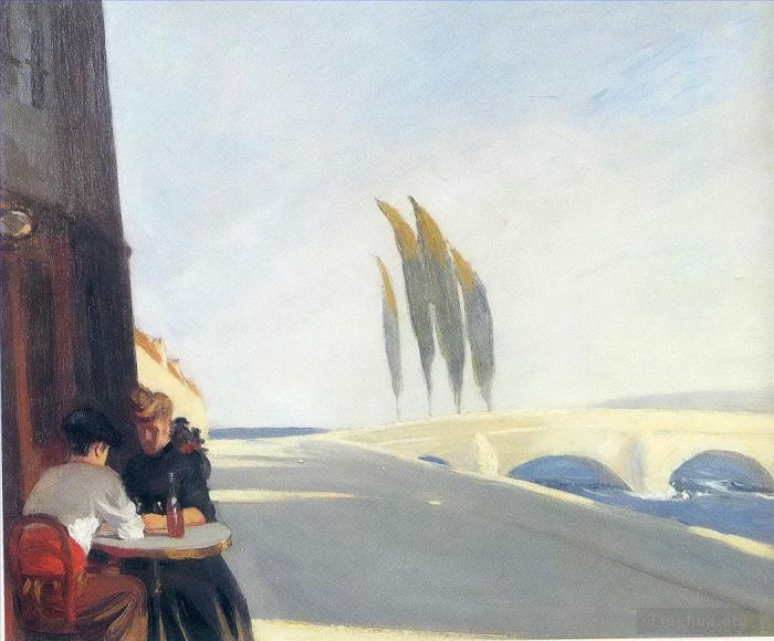 爱德华·霍普 当代油画作品 -  《小酒馆》