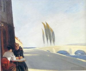 爱德华·霍普的当代艺术作品《小酒馆》