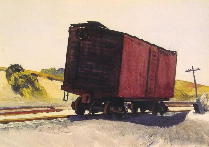 爱德华·霍普 当代油画作品 -  《特鲁罗的货车》