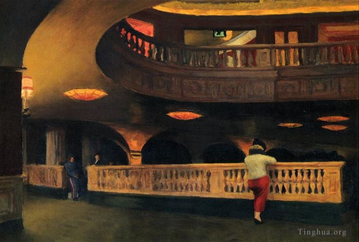 爱德华·霍普 当代油画作品 -  《谢里登剧院》