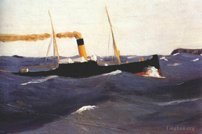 爱德华·霍普 当代油画作品 -  《流浪蒸笼》