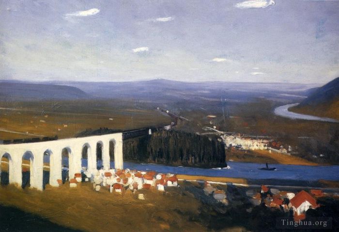 爱德华·霍普 当代油画作品 -  《塞纳河谷》