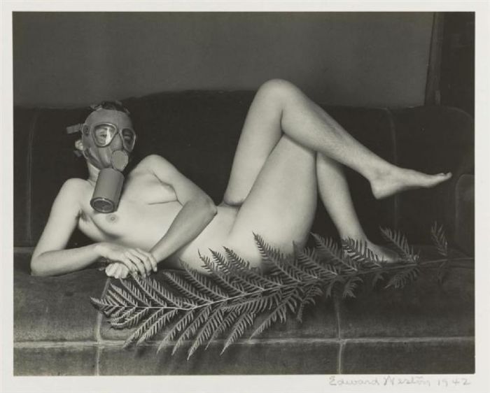 爱德华·亨利·韦斯顿 当代摄影作品 -  《平民的防毒设备,1942》