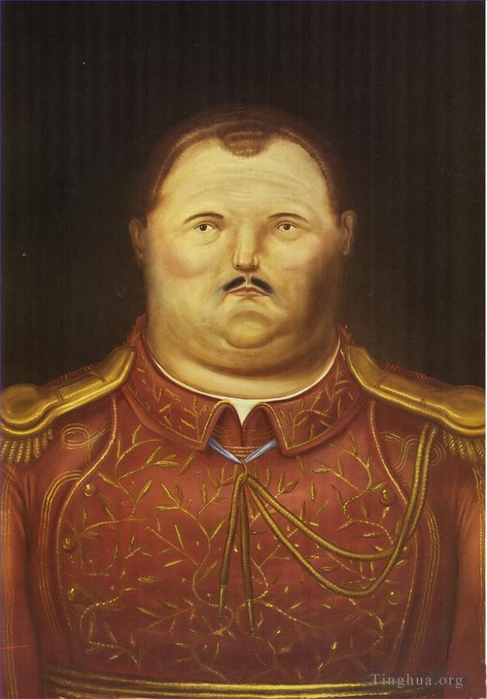 费尔南多·波特罗 当代油画作品 -  《将军》