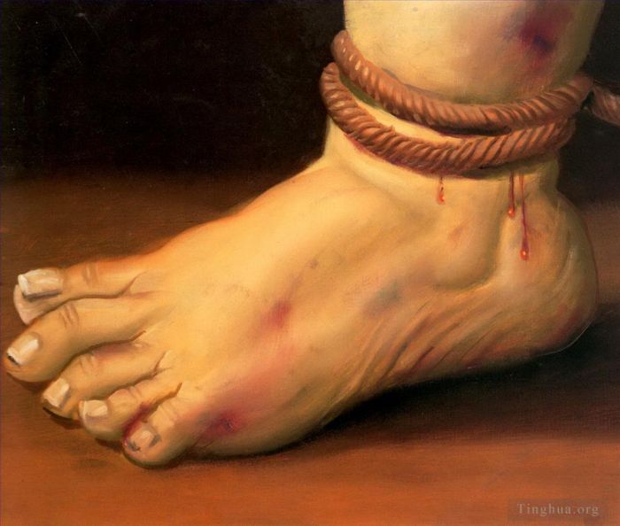 费尔南多·波特罗 当代油画作品 -  《阿布格莱布监狱,71》