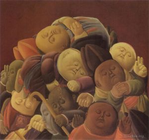 费尔南多·波特罗的当代艺术作品《死去的主教》