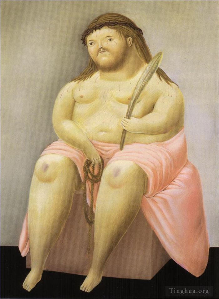 费尔南多·波特罗 当代油画作品 -  《埃切人》