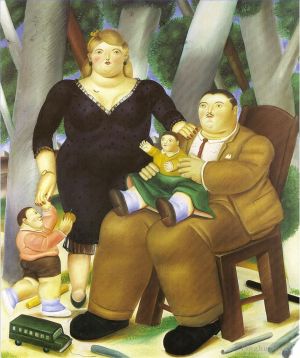 费尔南多·波特罗的当代艺术作品《家庭》