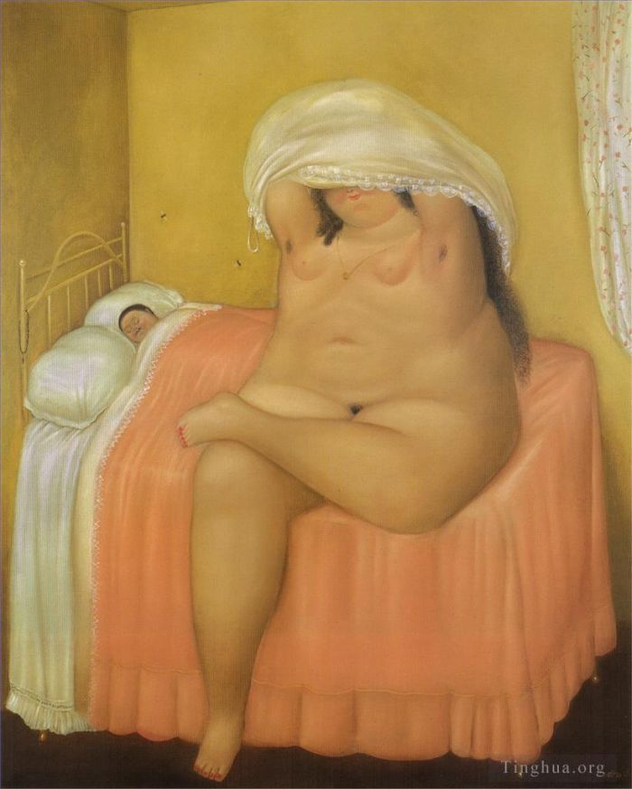 费尔南多·波特罗 当代油画作品 -  《恋人3》